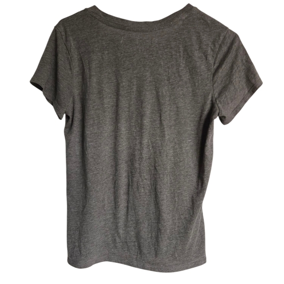 Abercrombie & Fitch Charcoal Women's Tee Size Medium Y2K - Picture 2 of 4